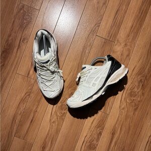 Asics White and Black Athletic Shoes